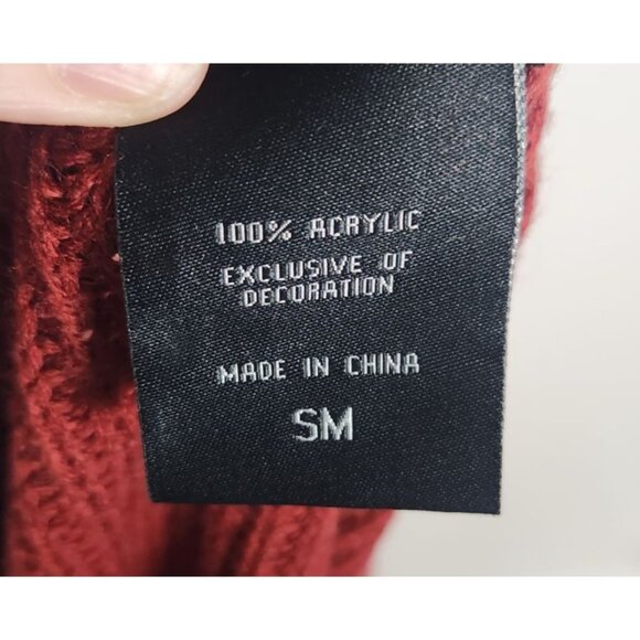 Harry Potter Women's Sz. S Red & Gold Gryffindor Sweater Dress - Picture 8 of 8